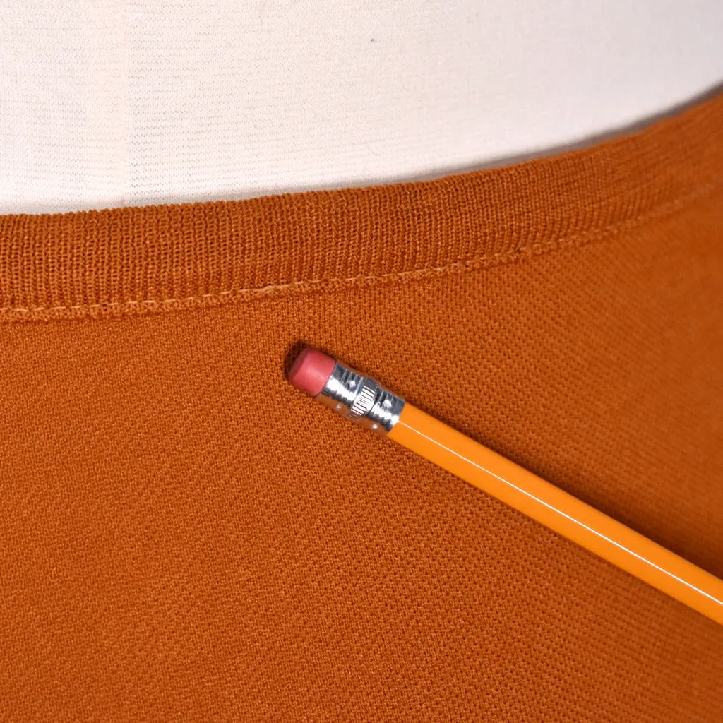 1960s Modern Rust Skirt Suit