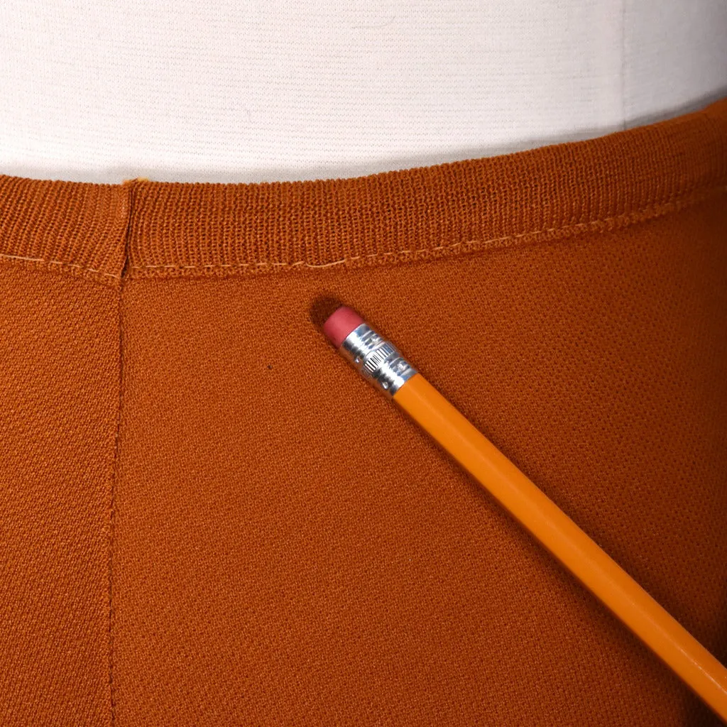 1960s Modern Rust Skirt Suit