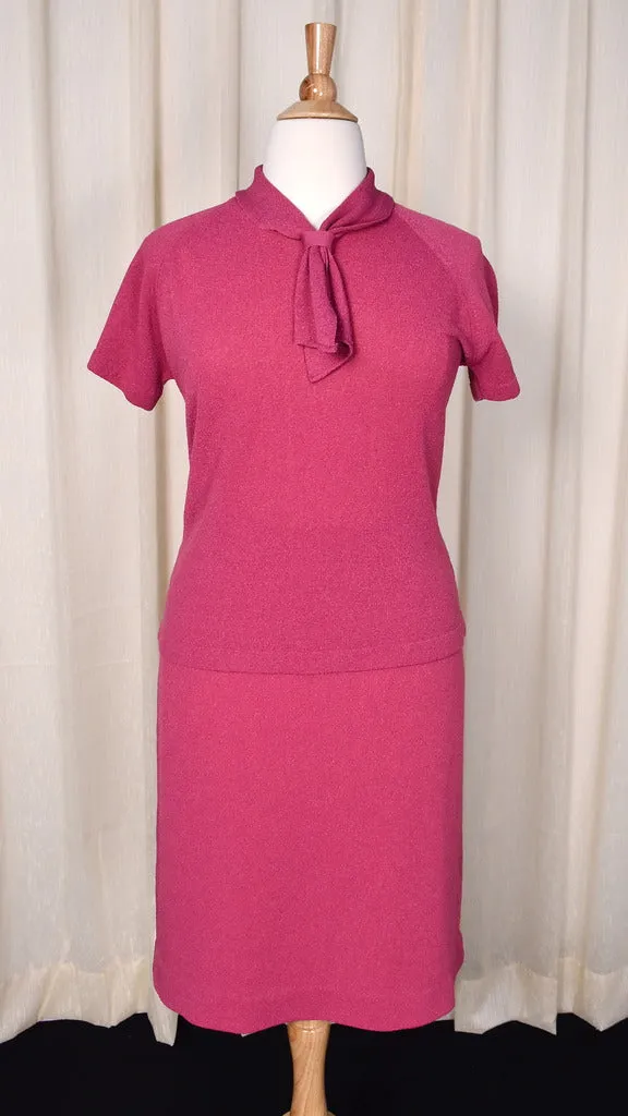 1960s Pink Sailor Skirt Suit