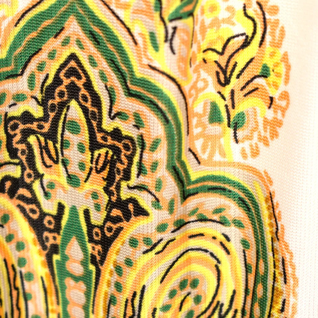 1960s Vintage Paisley Maxi Skirt