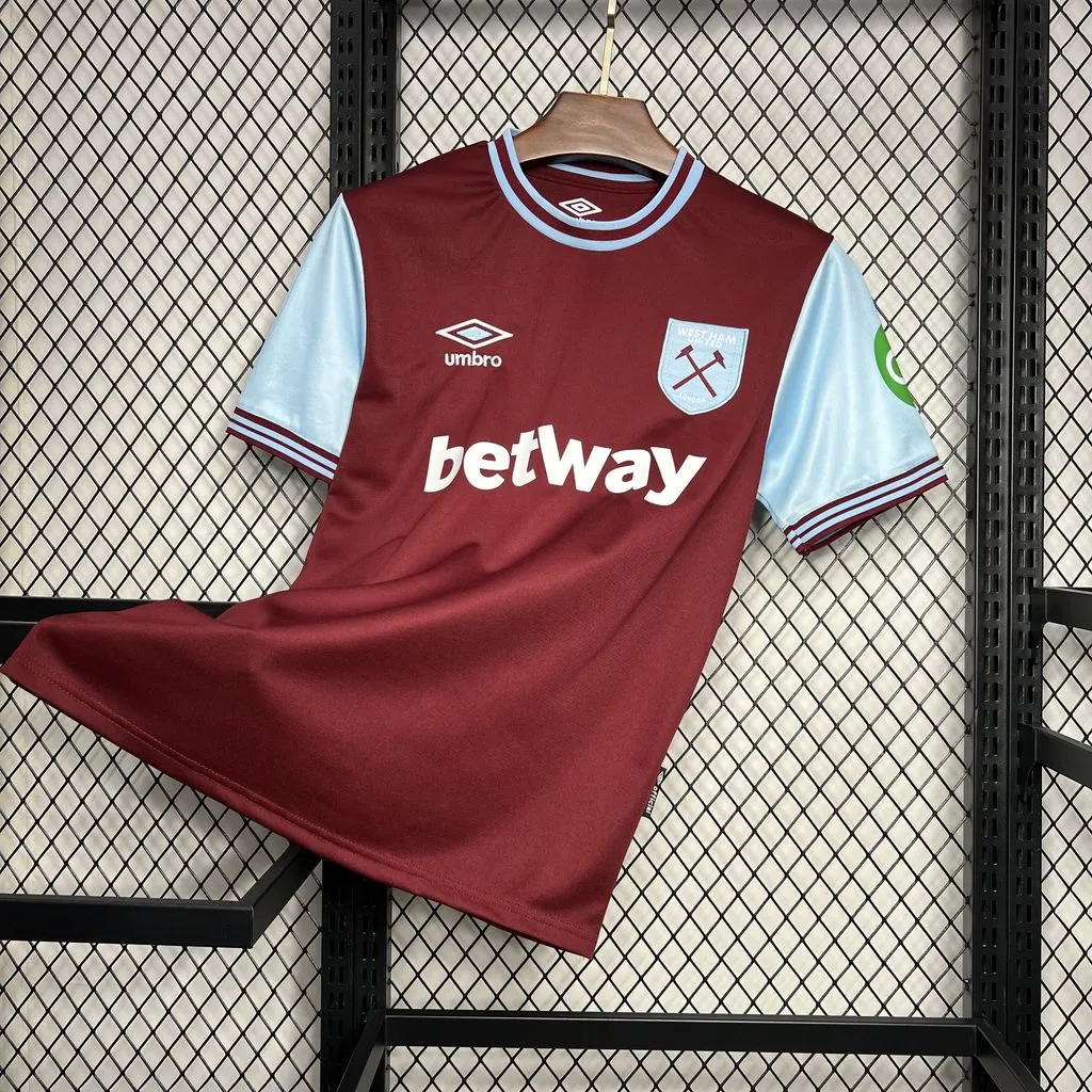 2024-25 West Ham Football Shirts Home