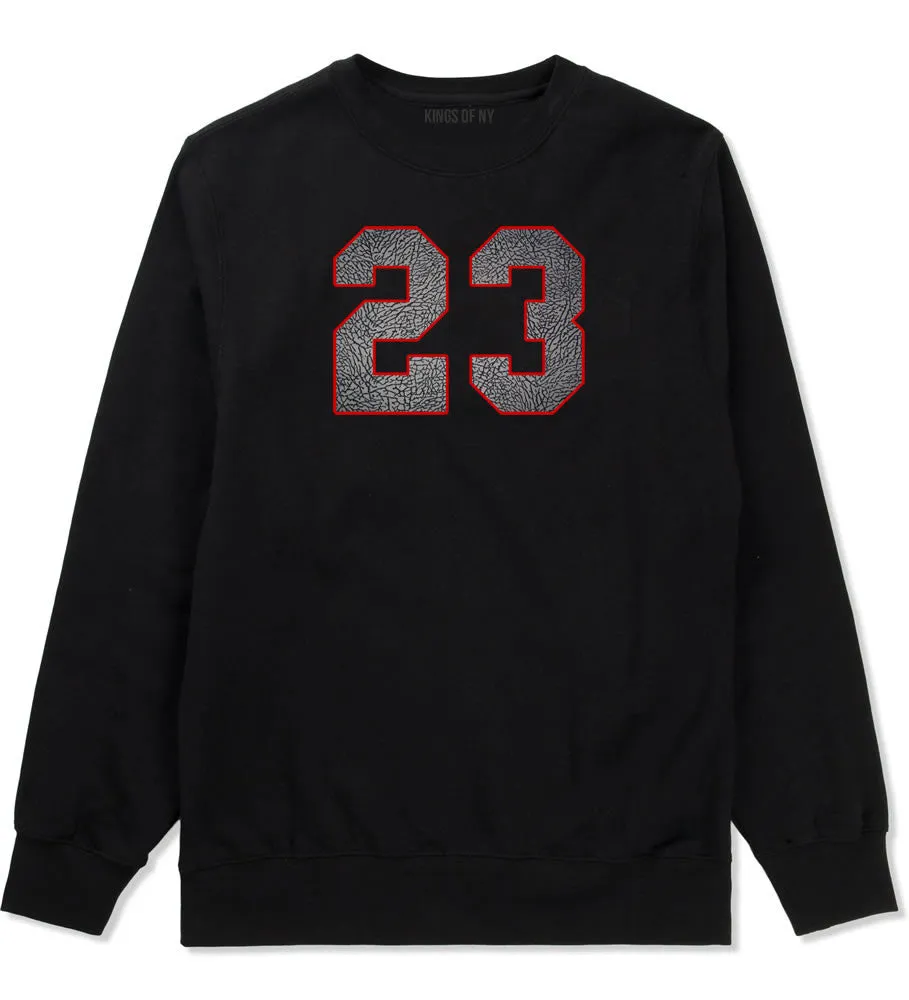 23 Cement Red Jersey Crewneck Sweatshirt