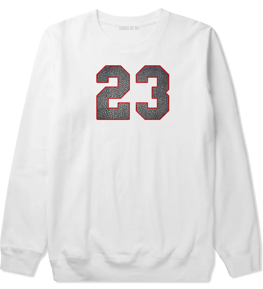 23 Cement Red Jersey Crewneck Sweatshirt