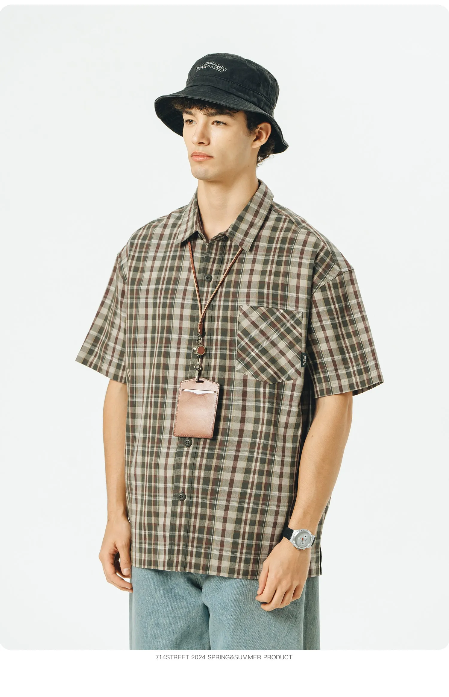 714STREET チェックシャツ 714ST067