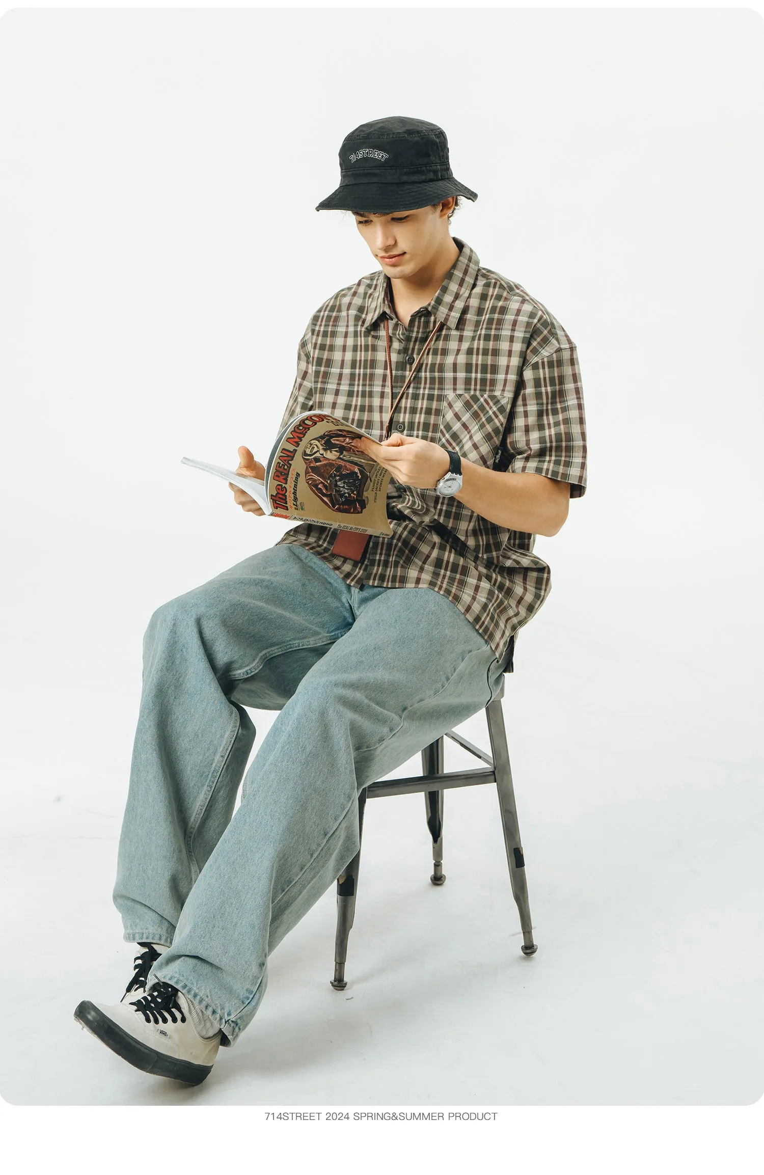 714STREET チェックシャツ 714ST067