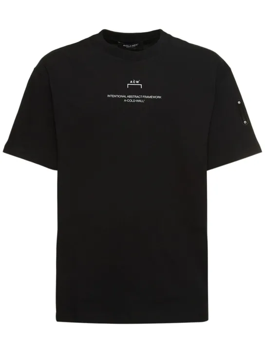 A-COLD-WALL*   Brutalist print cotton jersey t-shirt 