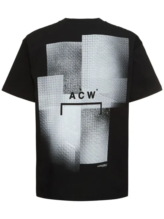A-COLD-WALL*   Brutalist print cotton jersey t-shirt 