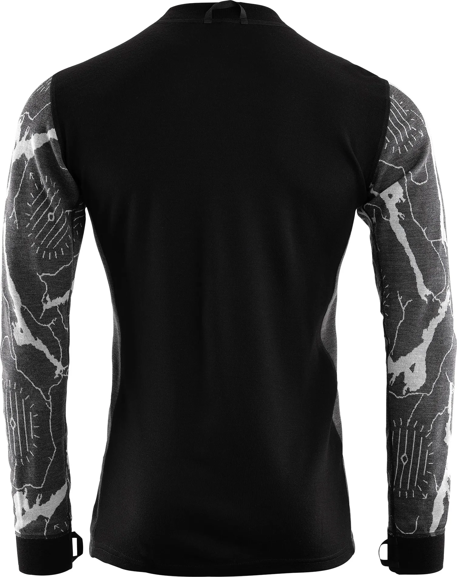 Aclima Men&#x27;s Lars Monsen Femunden Crewneck Jet Black/Marengo/Femunden Dark | Buy Aclima Men&#x27;s Lars Monsen Femunden Crewneck Jet Black/Marengo/Femunden Dark here | Outnorth