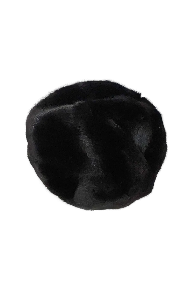 Adjustable Mink Fur Beret