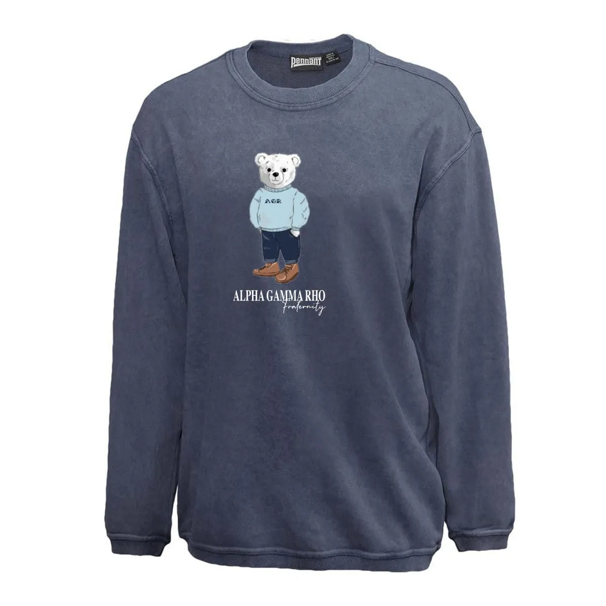 AGR Navy Sandwash Bear Crewneck