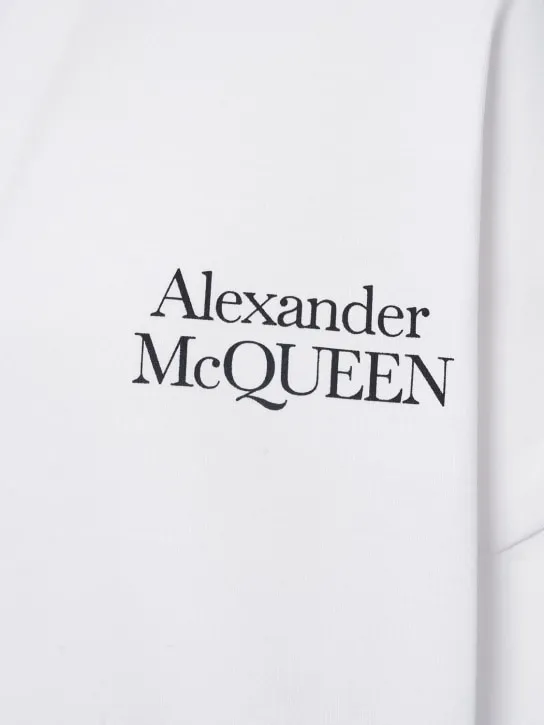 Alexander McQueen   Logo printed cotton t-shirt 