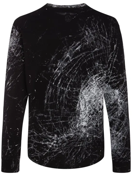 Alexander McQueen   Smashed glass printed cotton t-shirt 