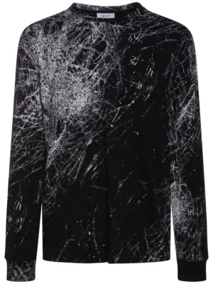 Alexander McQueen   Smashed glass printed cotton t-shirt 
