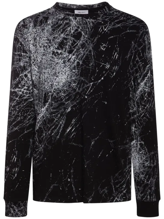 Alexander McQueen   Smashed glass printed cotton t-shirt 