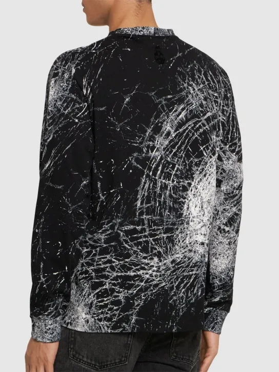 Alexander McQueen   Smashed glass printed cotton t-shirt 
