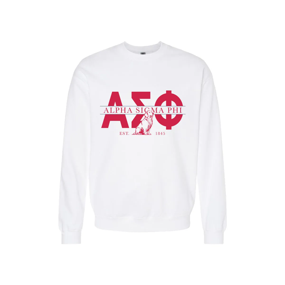 Alpha Sig Golden Letters Crewneck