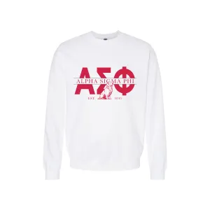 Alpha Sig Golden Letters Crewneck