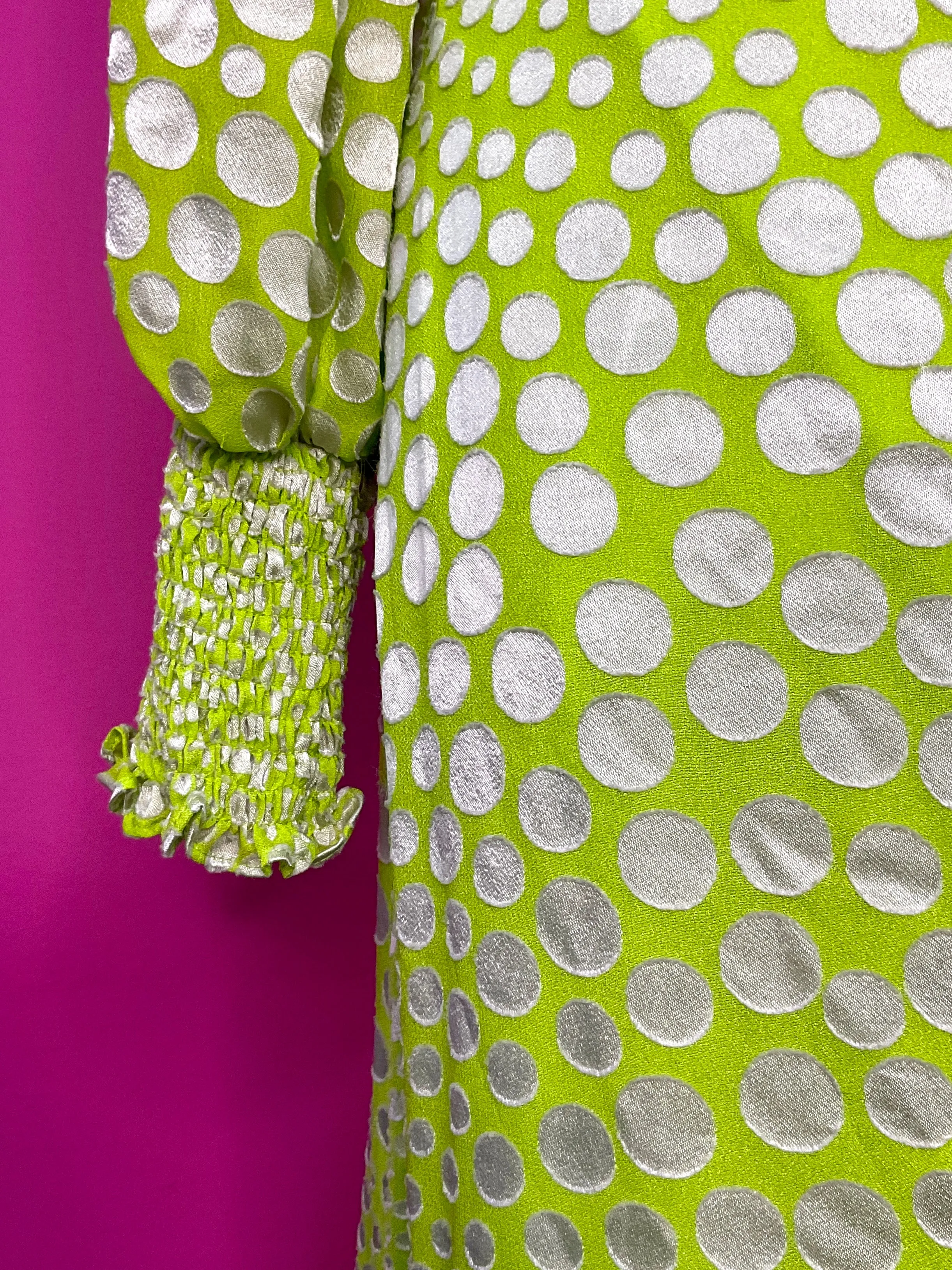ANTHRO EXQUISE MERYL POLKA DOT MIDI DRESS - S