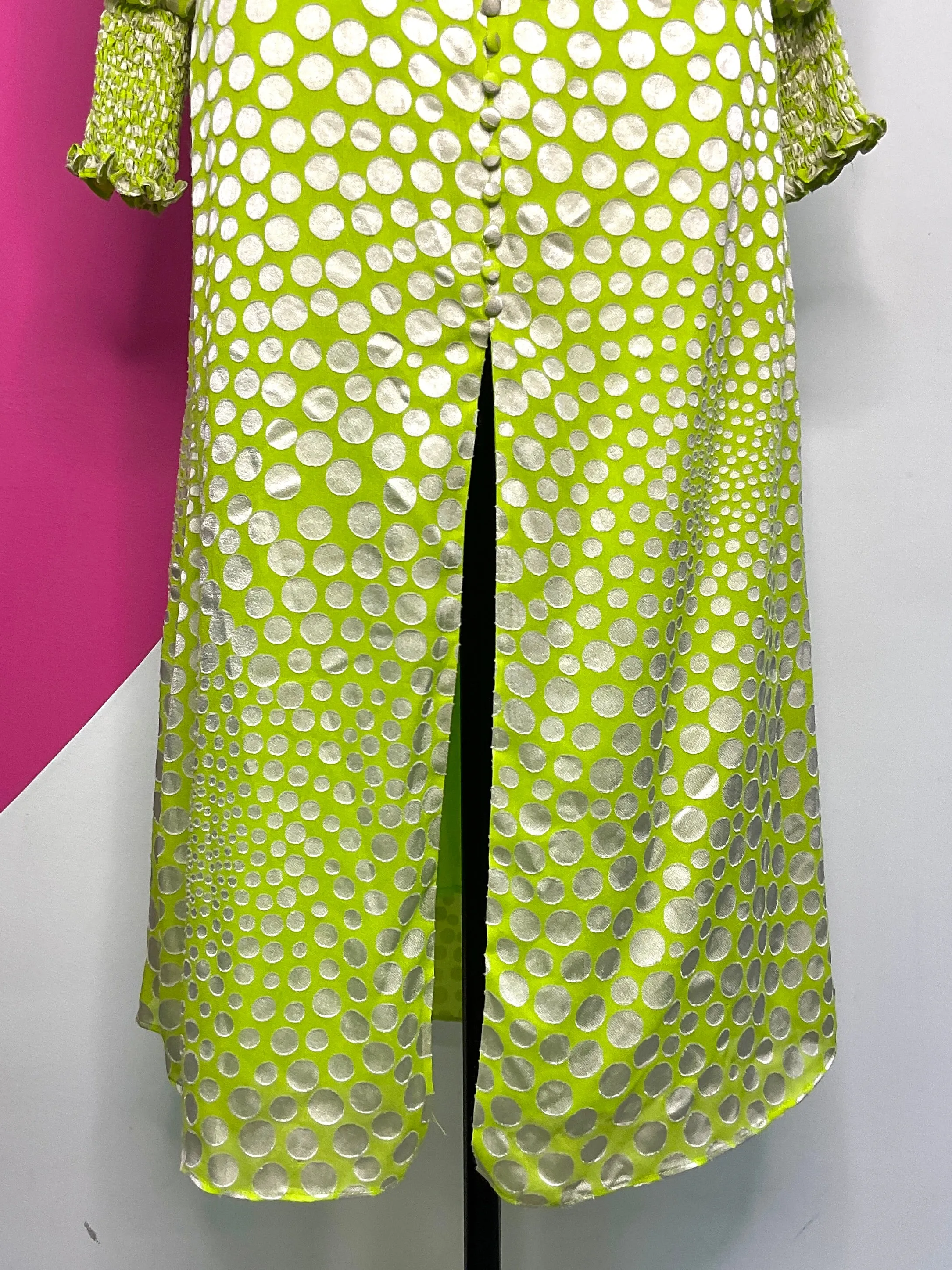 ANTHRO EXQUISE MERYL POLKA DOT MIDI DRESS - S