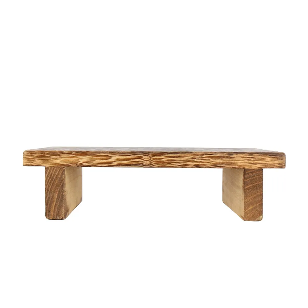 Anti Slip Mini Get Up Vintage Wood Step Stool for Bedroom  Bathroom and Kitchen