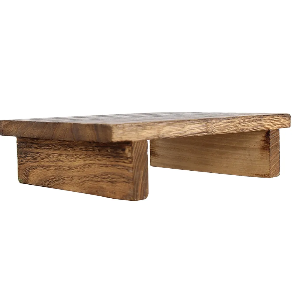 Anti Slip Mini Get Up Vintage Wood Step Stool for Bedroom  Bathroom and Kitchen