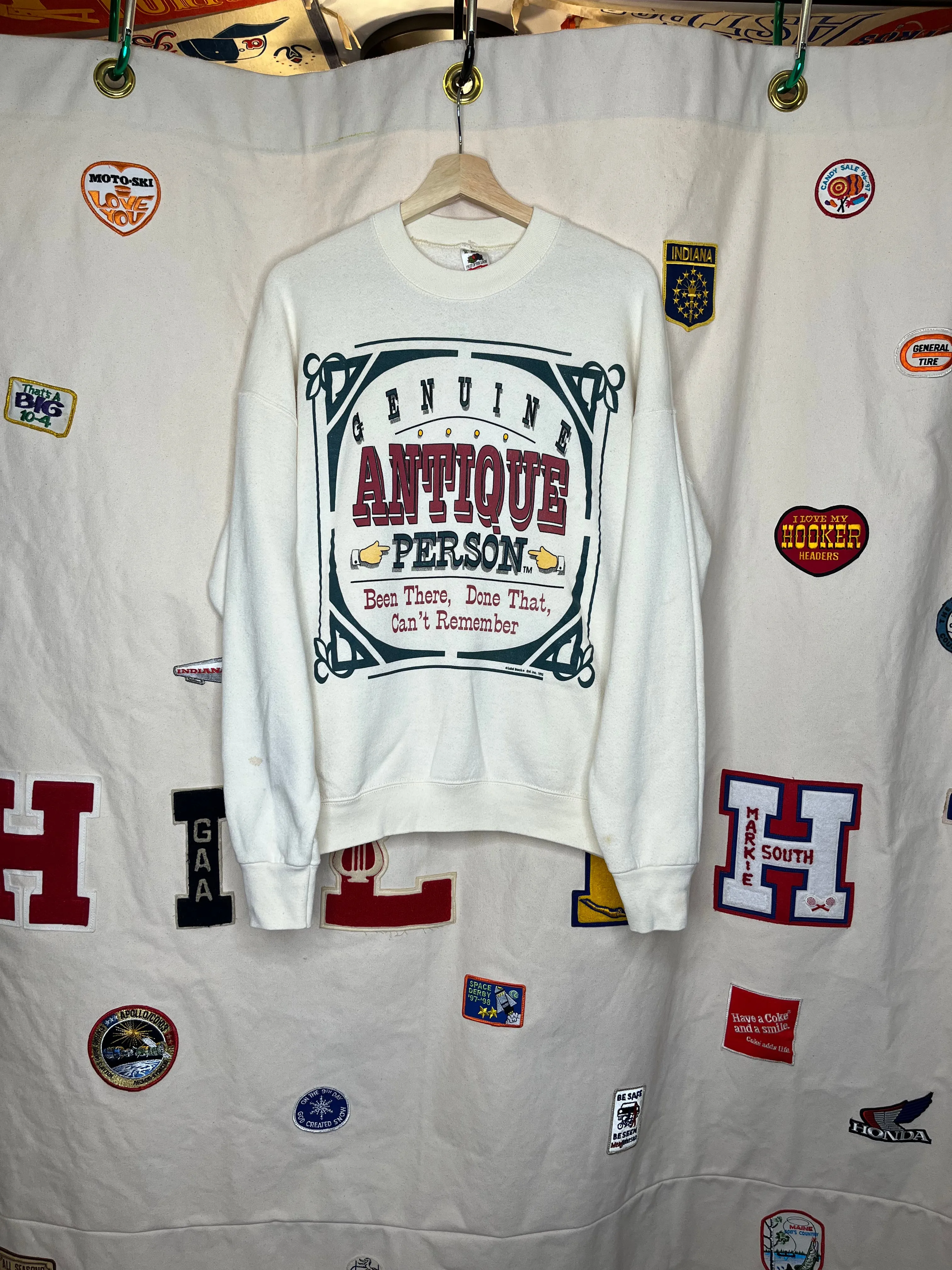 Antique Person Crewneck: XL