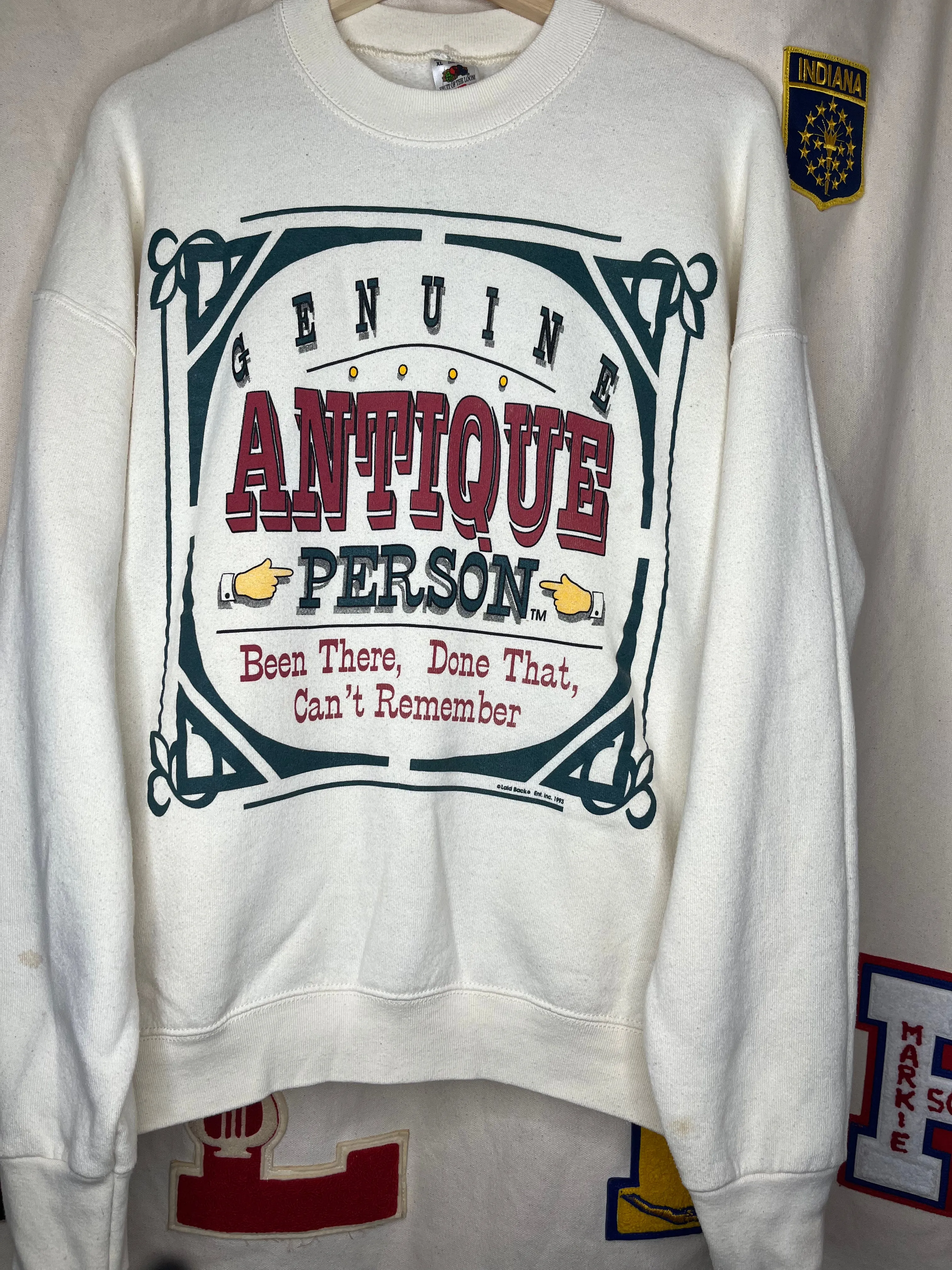 Antique Person Crewneck: XL