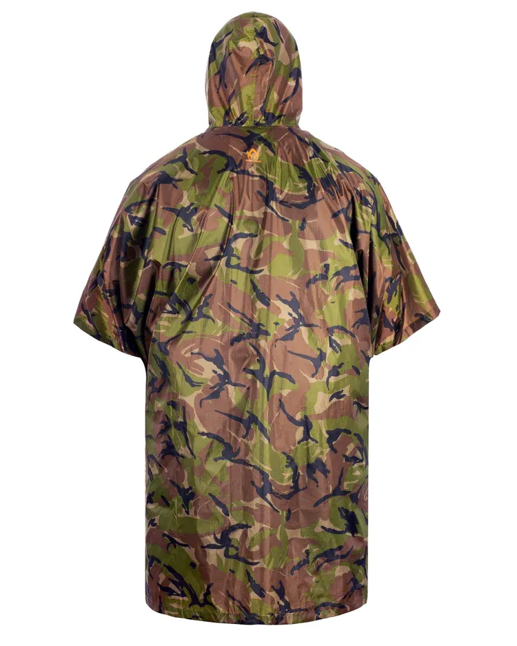 Arcturus Lightweight Waterproof Rain Poncho- Camo