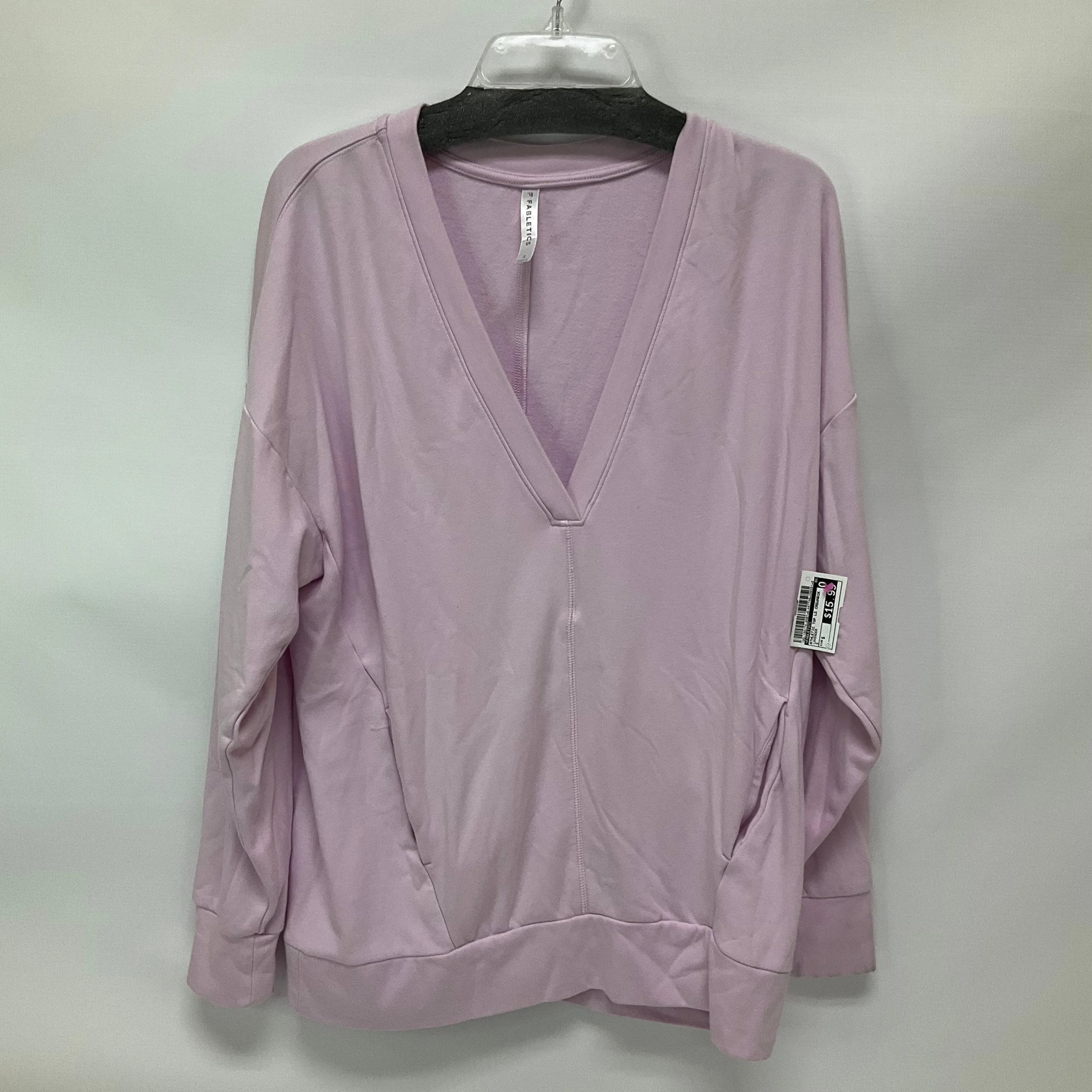 Athletic Top Long Sleeve Crewneck By Fabletics  Size: S