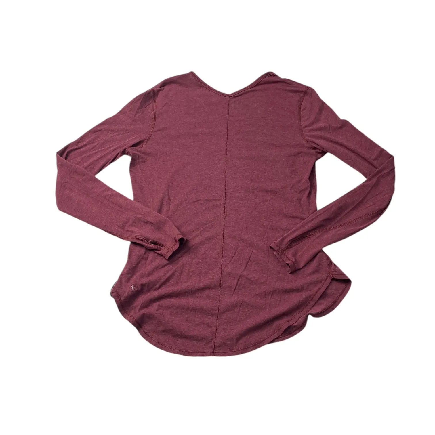 Athletic Top Long Sleeve Crewneck By Lululemon In Red, Size: S