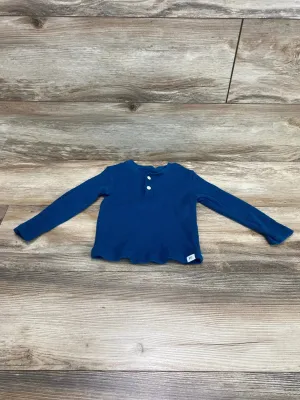 Baby Gap Henley Thermal Shirt Blue sz 2T