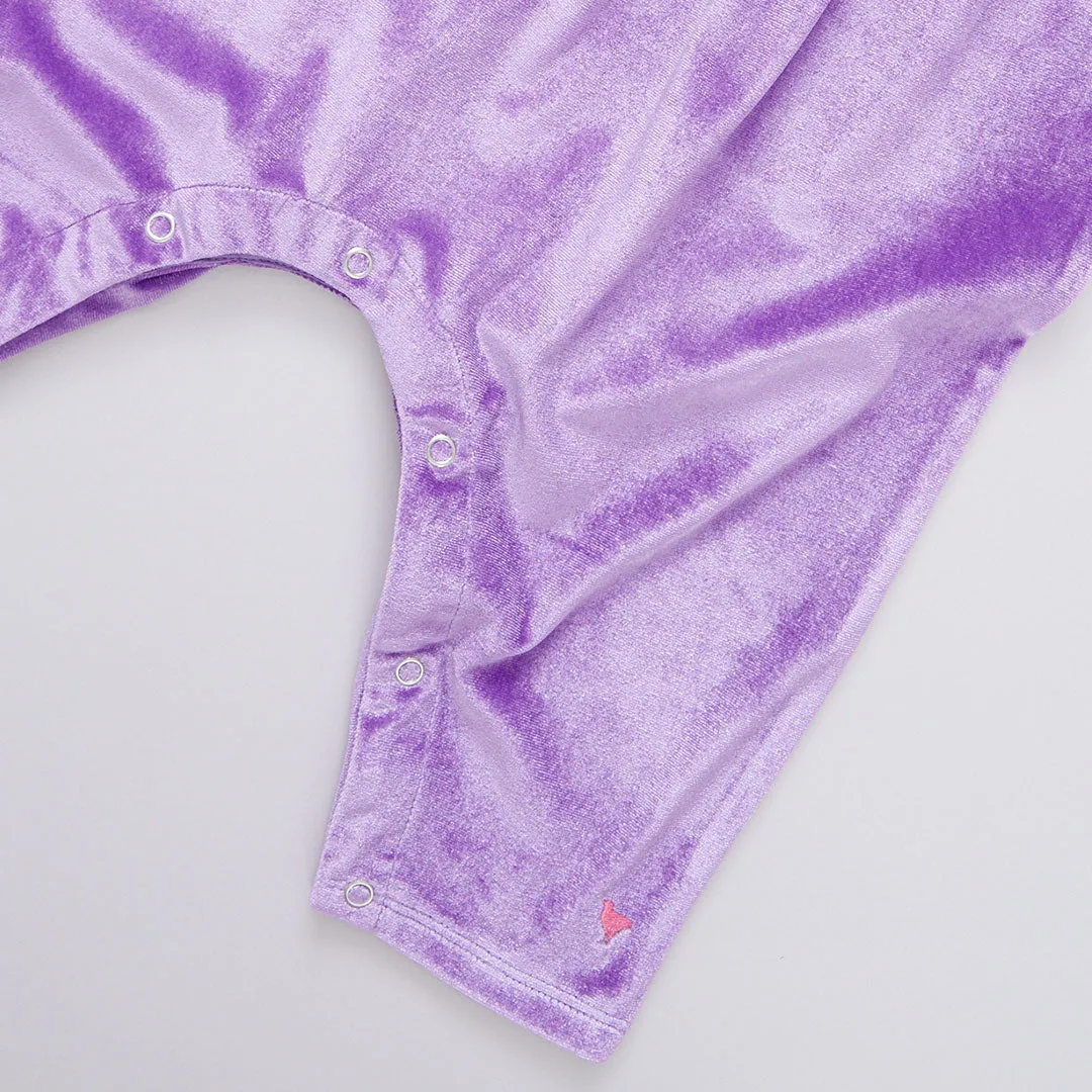 Baby Girls Velour Steph Jumper - Lavender
