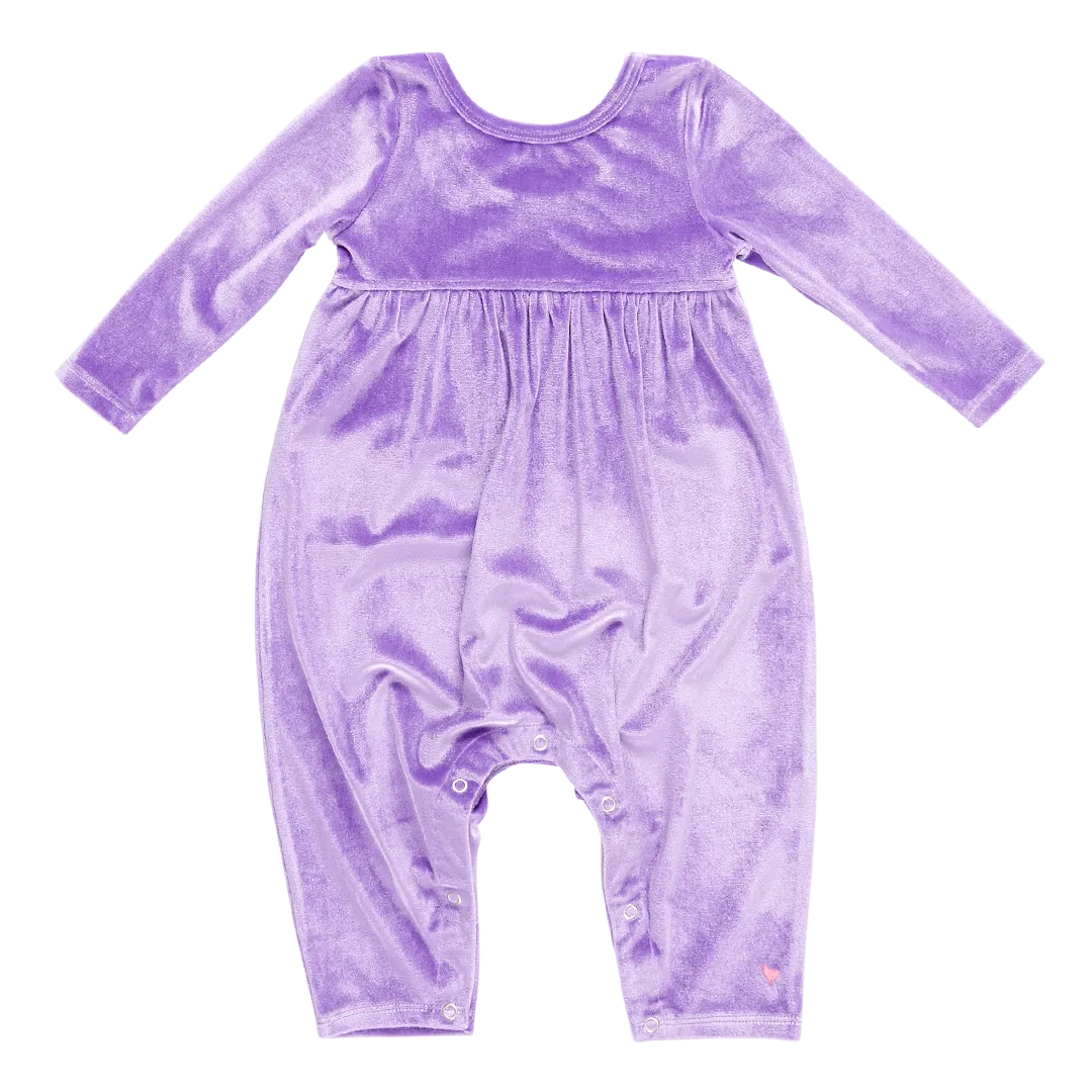 Baby Girls Velour Steph Jumper - Lavender