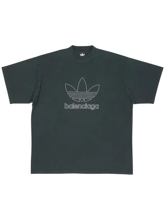 Balenciaga   Adidas oversized cotton t-shirt 