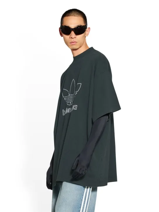 Balenciaga   Adidas oversized cotton t-shirt 