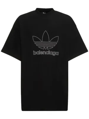 Balenciaga   Adidas oversized cotton t-shirt 