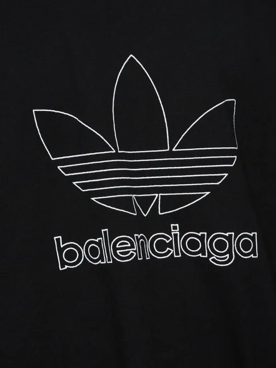 Balenciaga   Adidas oversized cotton t-shirt 