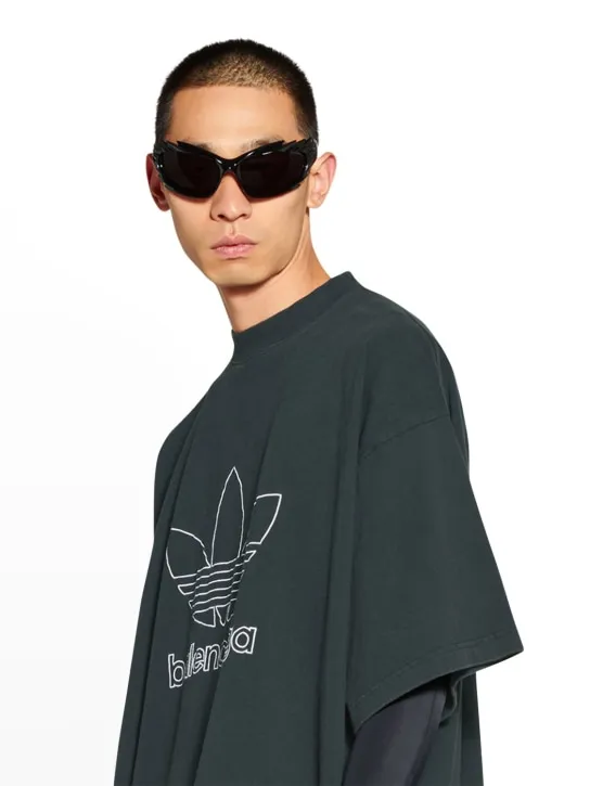 Balenciaga   Adidas oversized cotton t-shirt 