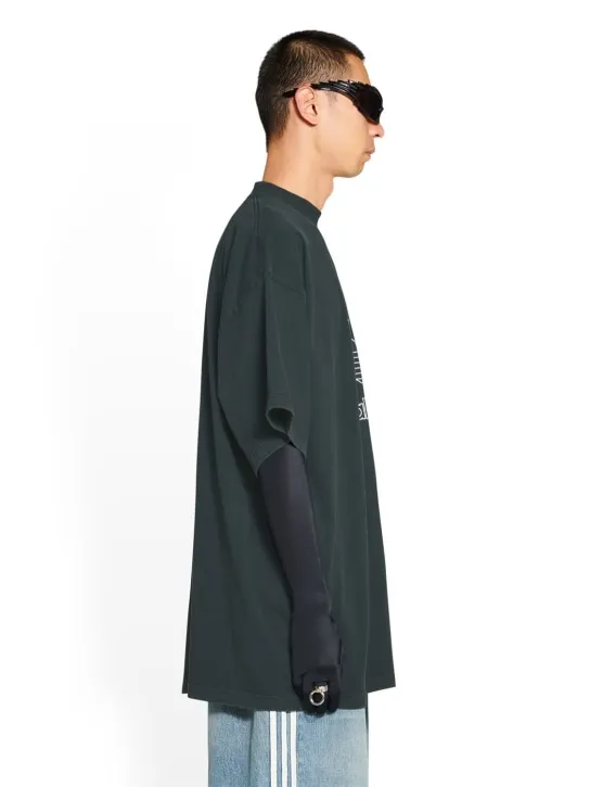Balenciaga   Adidas oversized cotton t-shirt 