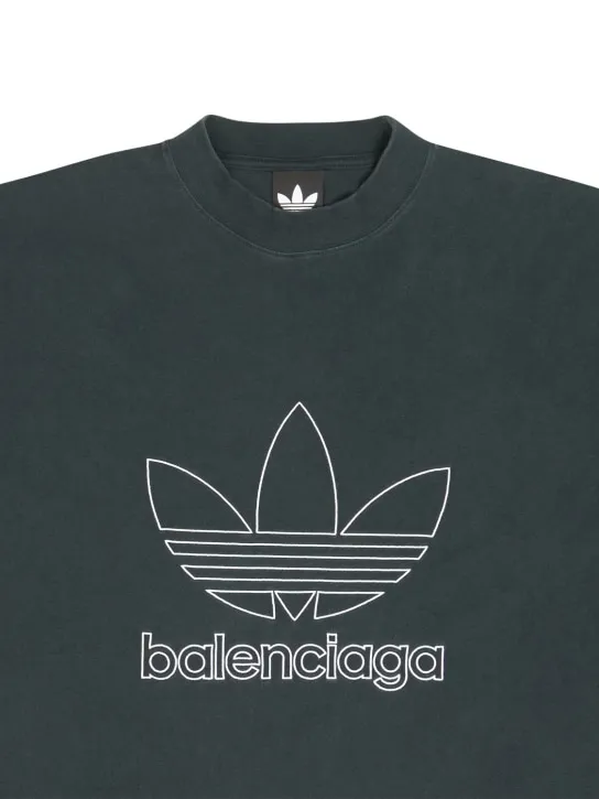 Balenciaga   Adidas oversized cotton t-shirt 