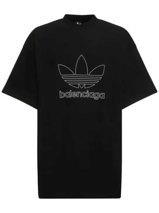 Balenciaga   Adidas oversized cotton t-shirt 