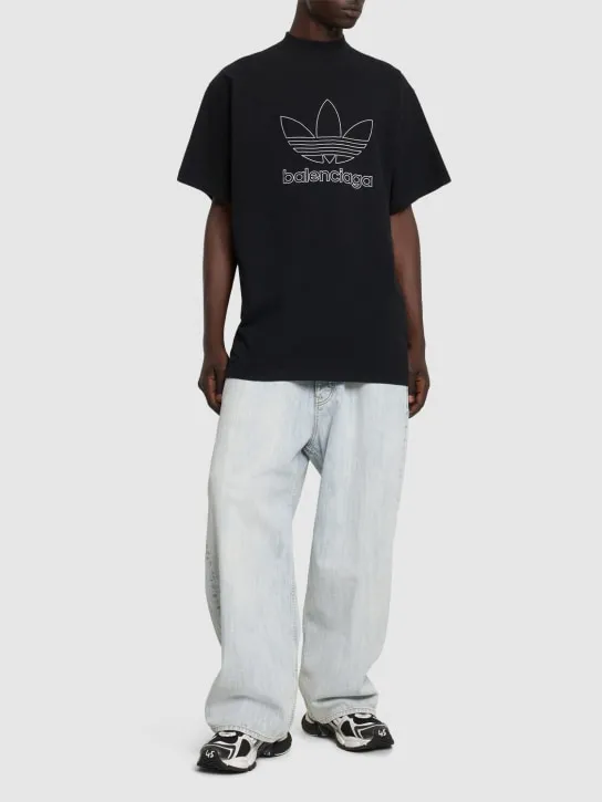 Balenciaga   Adidas oversized cotton t-shirt 