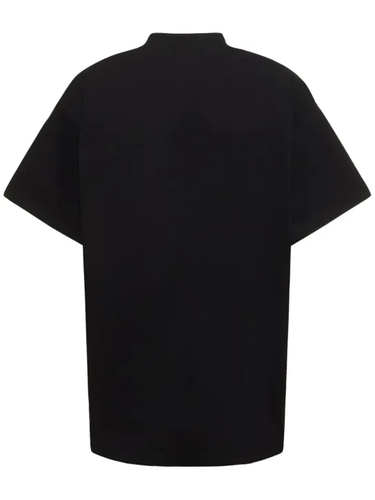 Balenciaga   Logo oversize cotton jersey t-shirt 