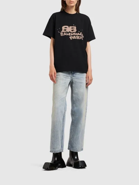 Balenciaga   Medium fit cotton t-shirt 