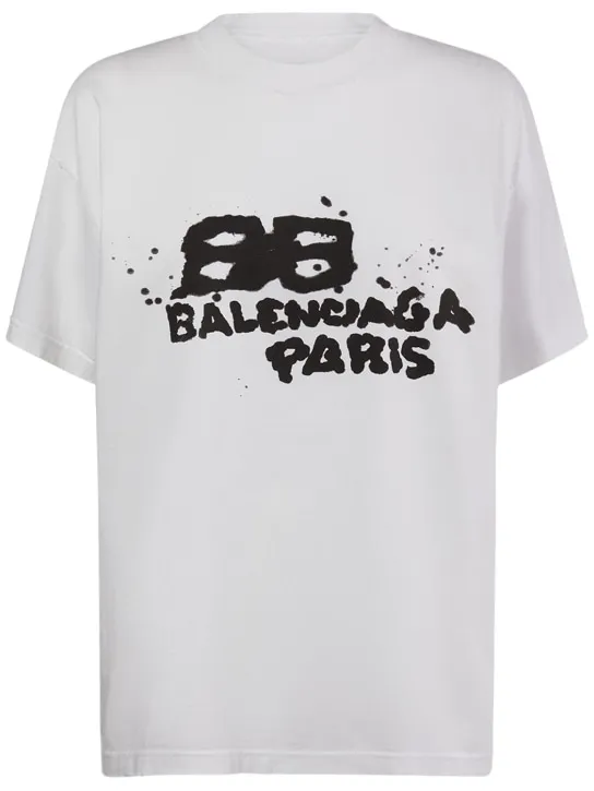 Balenciaga   Medium fit cotton t-shirt 