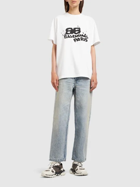 Balenciaga   Medium fit cotton t-shirt 