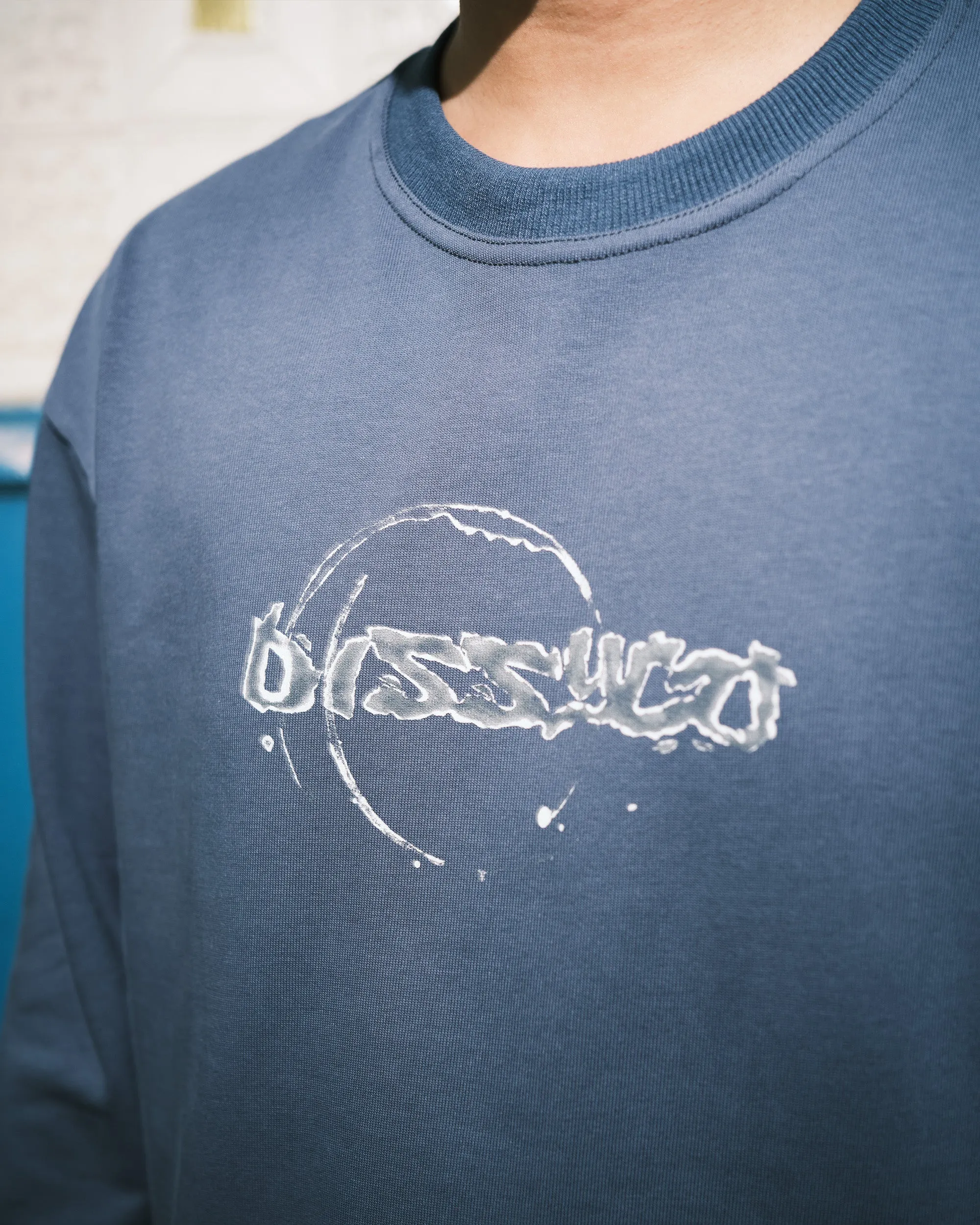 BARLEY STAIN LONG SLEEVE (BLUE)
