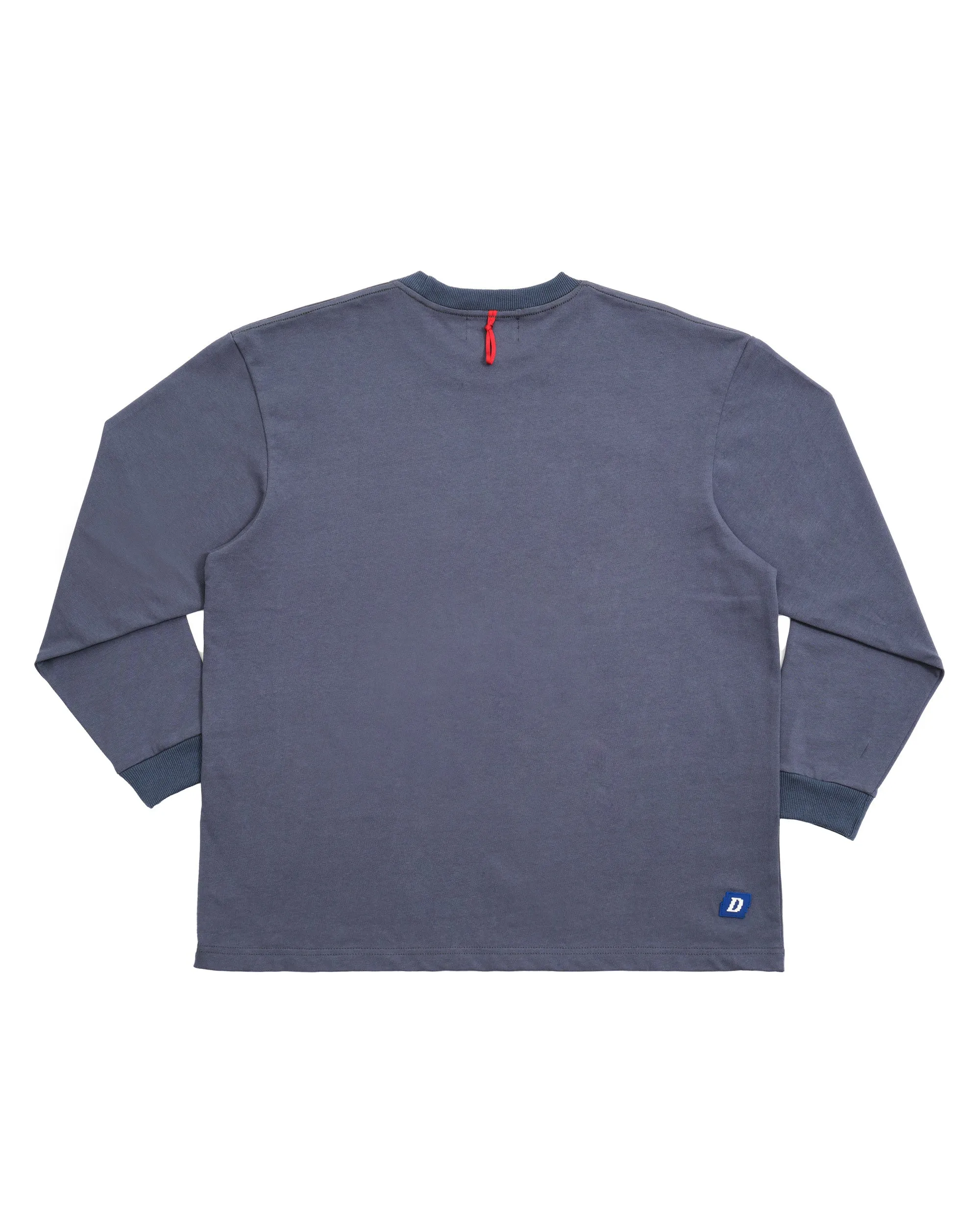 BARLEY STAIN LONG SLEEVE (BLUE)
