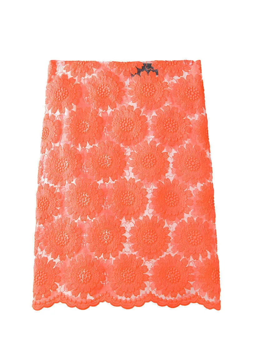 Big Daisy Pencil Skirt