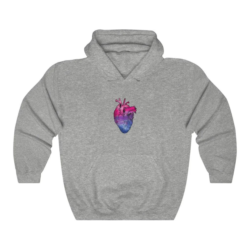 Bisexual Rainbow Proud at Heart Hoodie